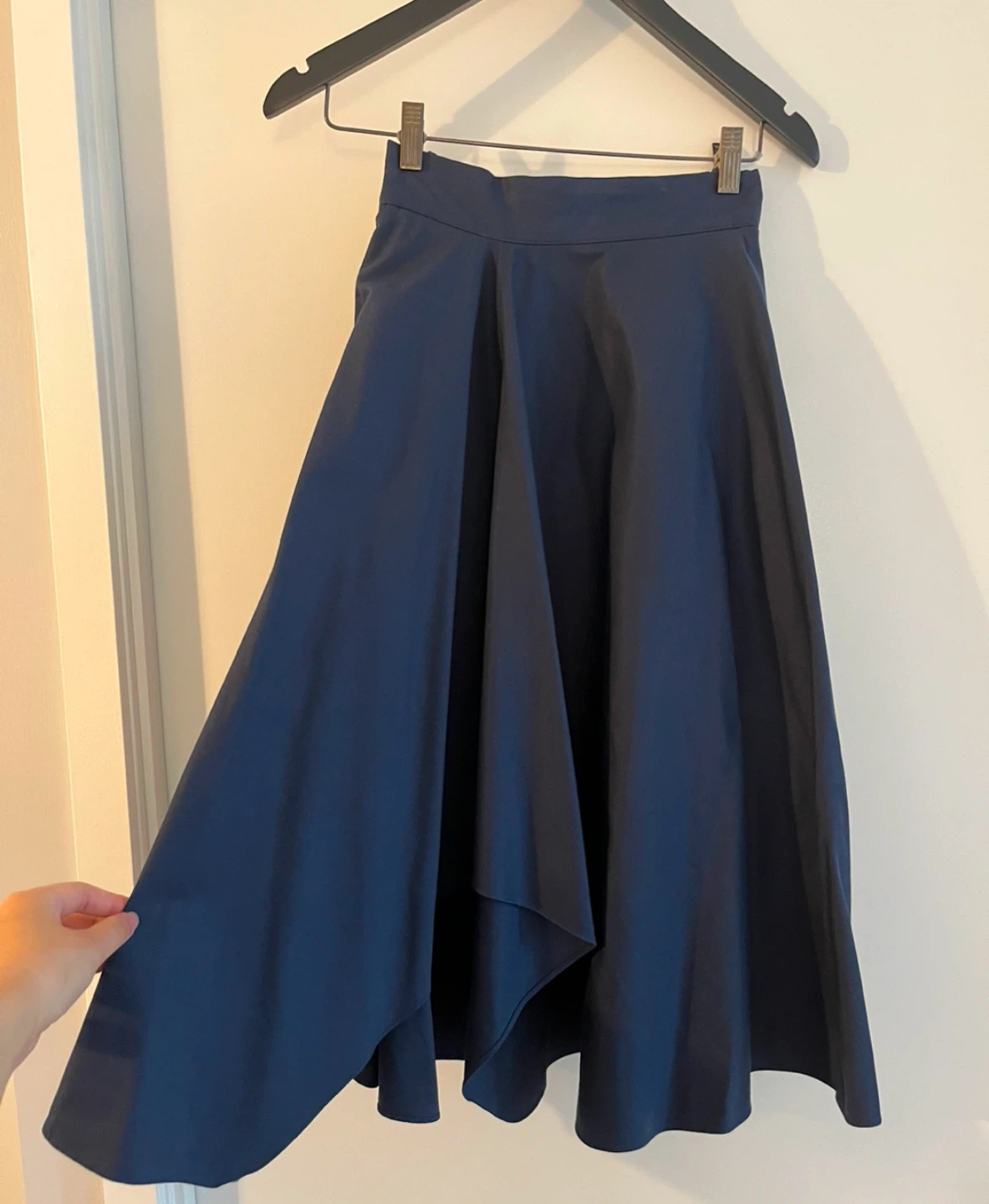 Navy Blue Midi Flare Skirt - photo 2