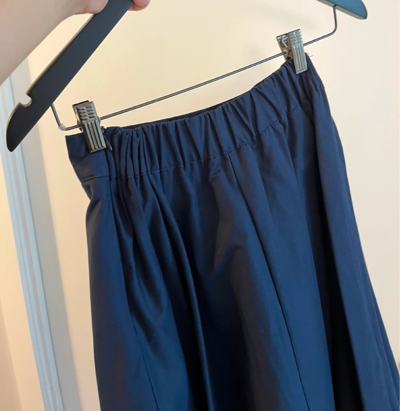 Navy Blue Midi Flare Skirt - photo 3