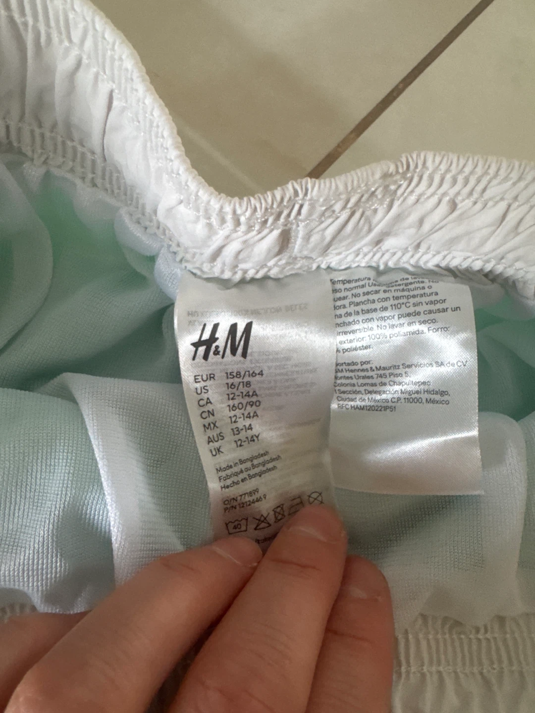 H&M Boys' Swim Shorts - Aqua Blue - Size 12-14 Years - photo 2