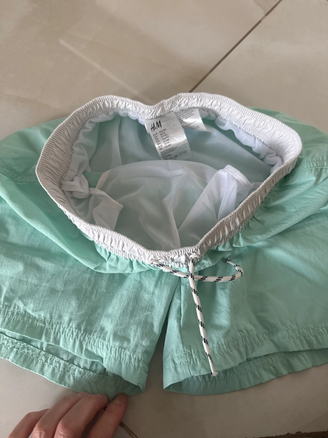 H&M Boys' Swim Shorts - Aqua Blue - Size 12-14 Years - photo 3