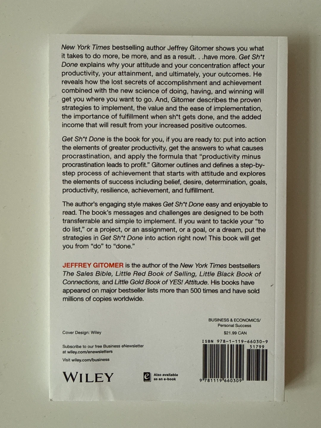 Get Sh*t Done , Book by Jeffrey Gitomer - photo 2