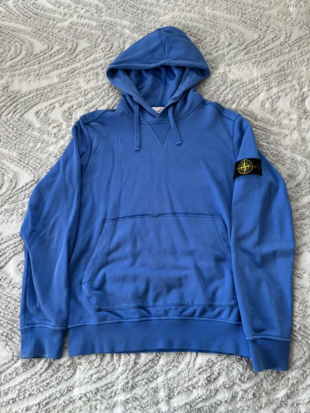 Stone Island Pullover Hoodie Blue