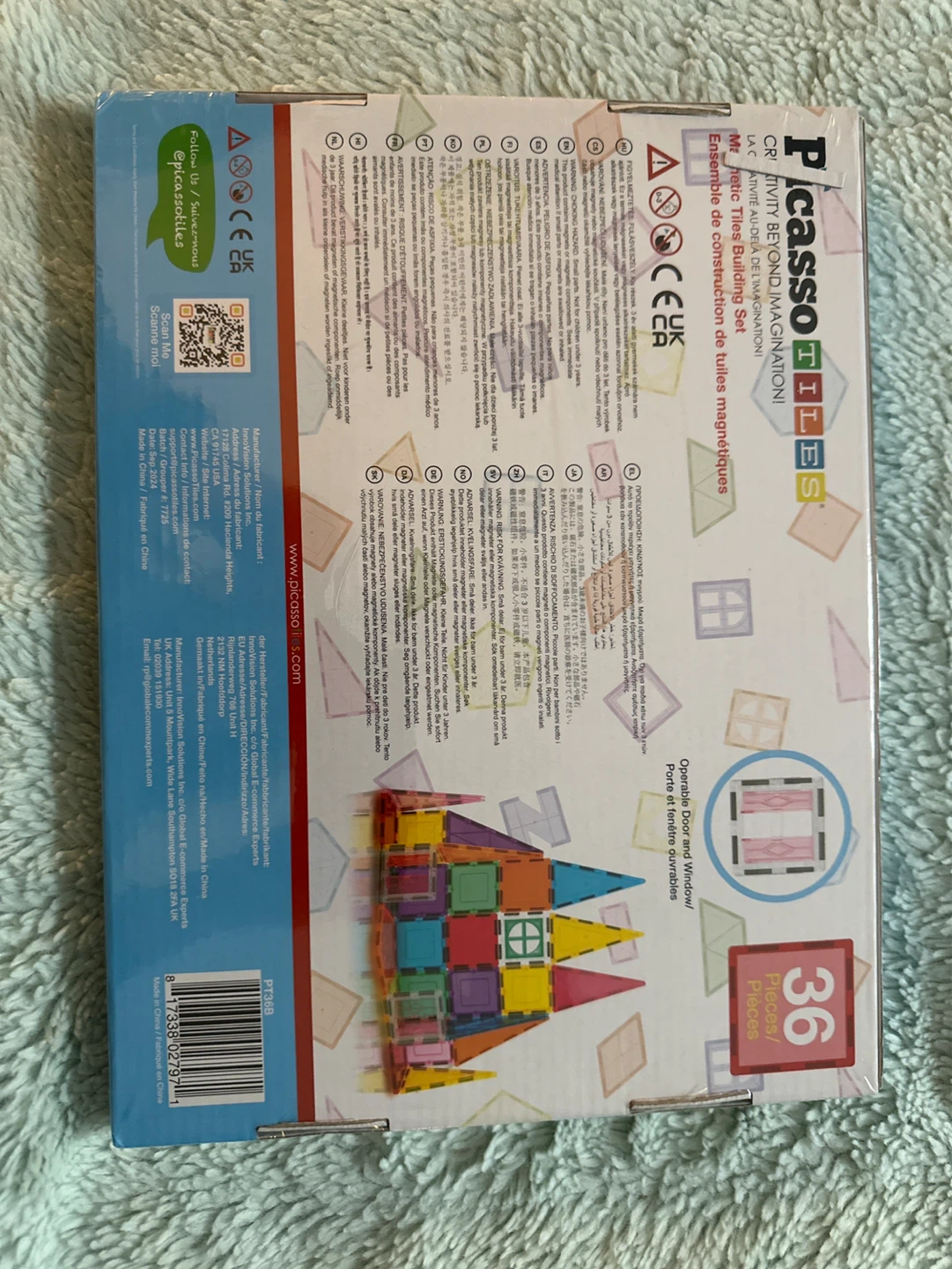 PicassoTiles Magnetic Tiles Building Set 36 Pieces - photo 2
