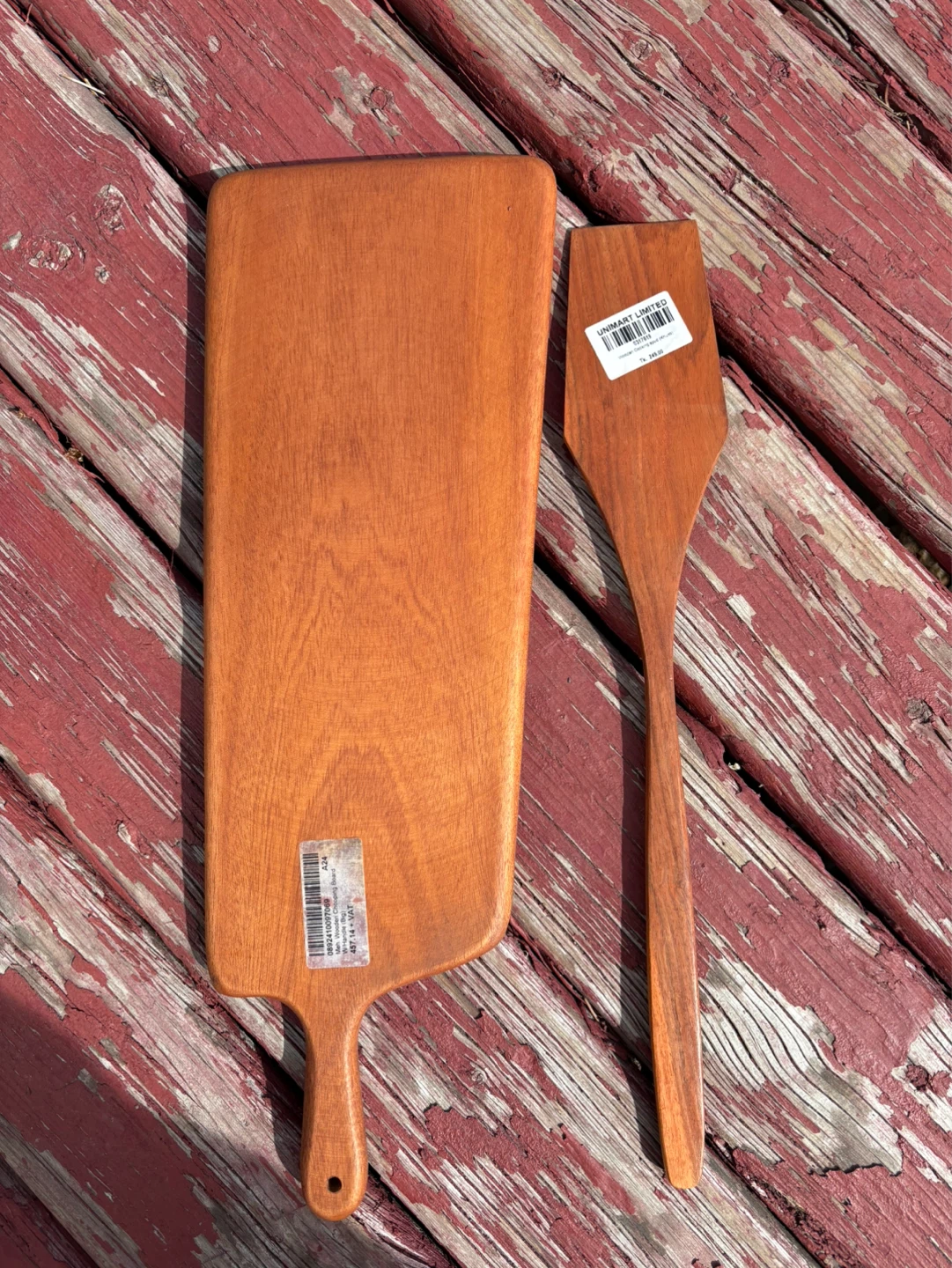 Wooden Serving Paddle and Spatula Set - photo 2