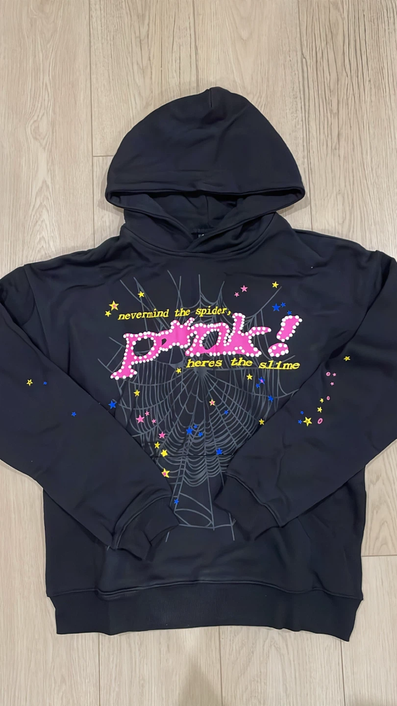 Black Sp5der Hoodie - Size M