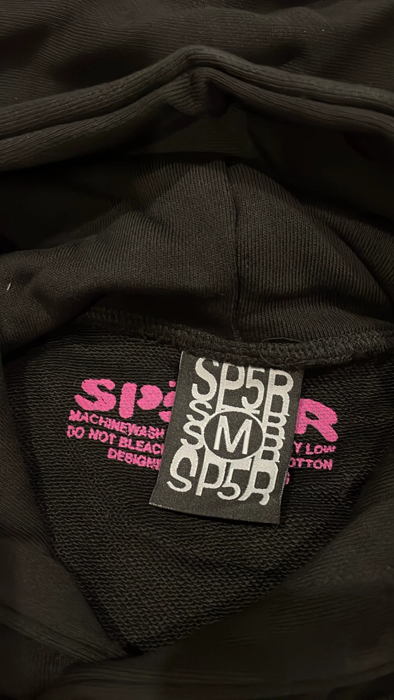 Black Sp5der Hoodie - Size M - photo 3