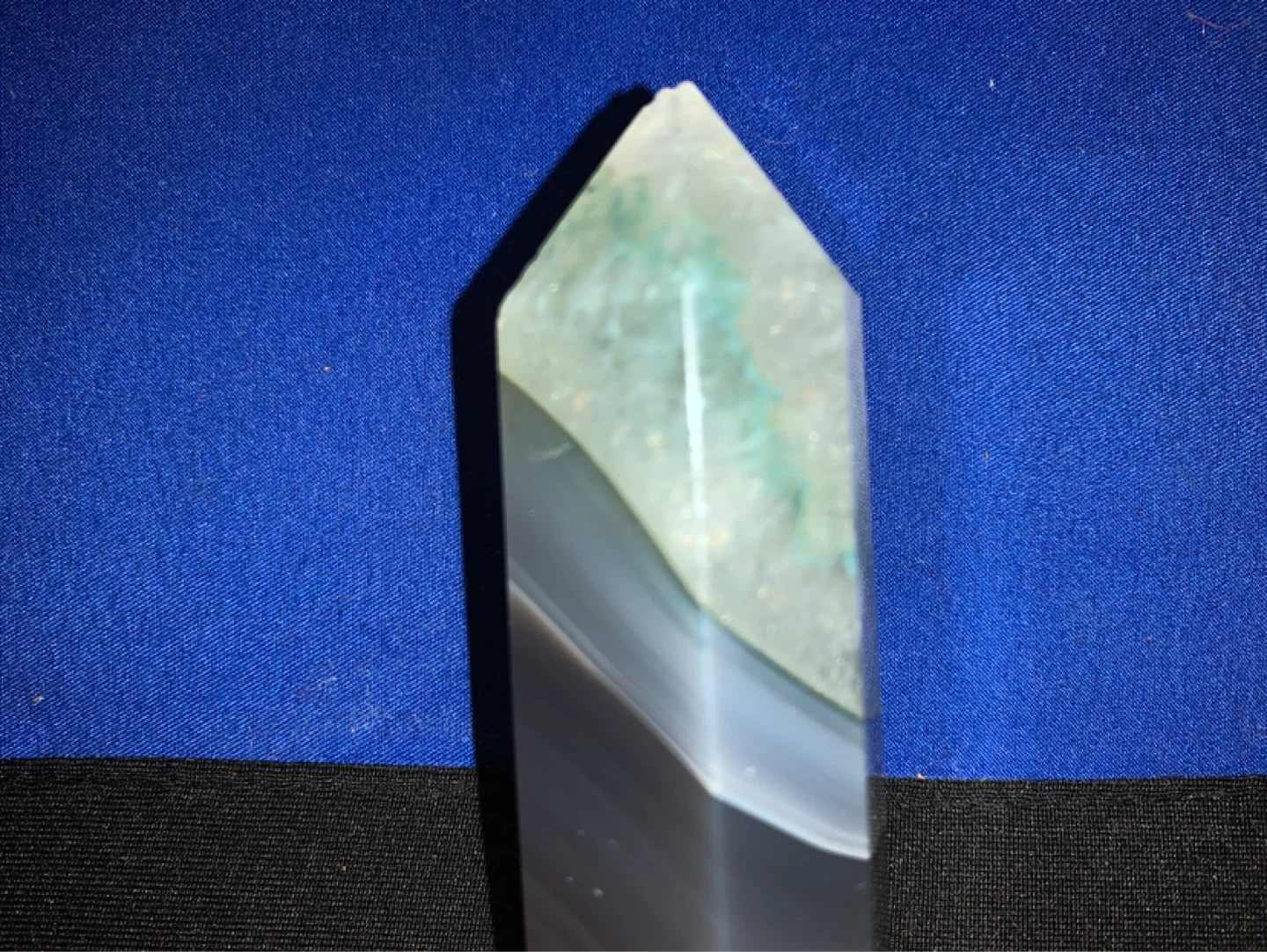 Polished Agate Crystal Point - photo 3