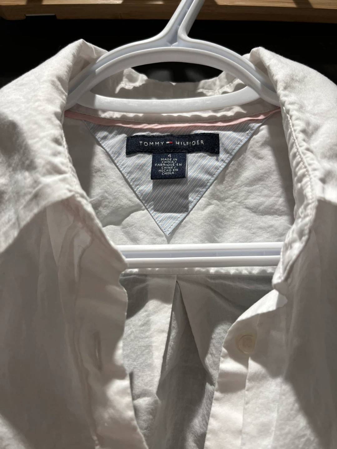 Tommy Hilfiger White Button-Up Shirt Size 4 - photo 2