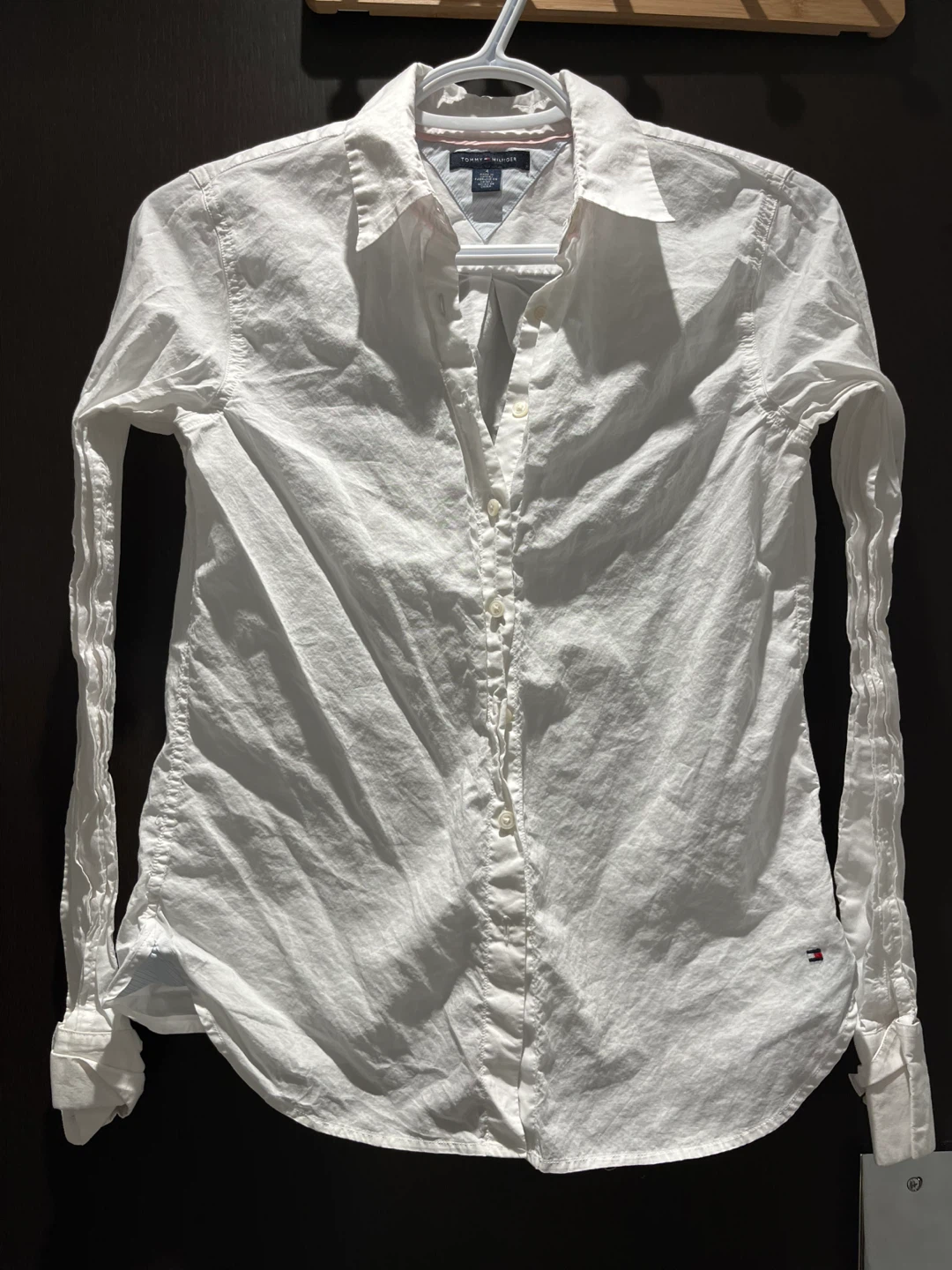 Tommy Hilfiger White Button-Up Shirt Size 4