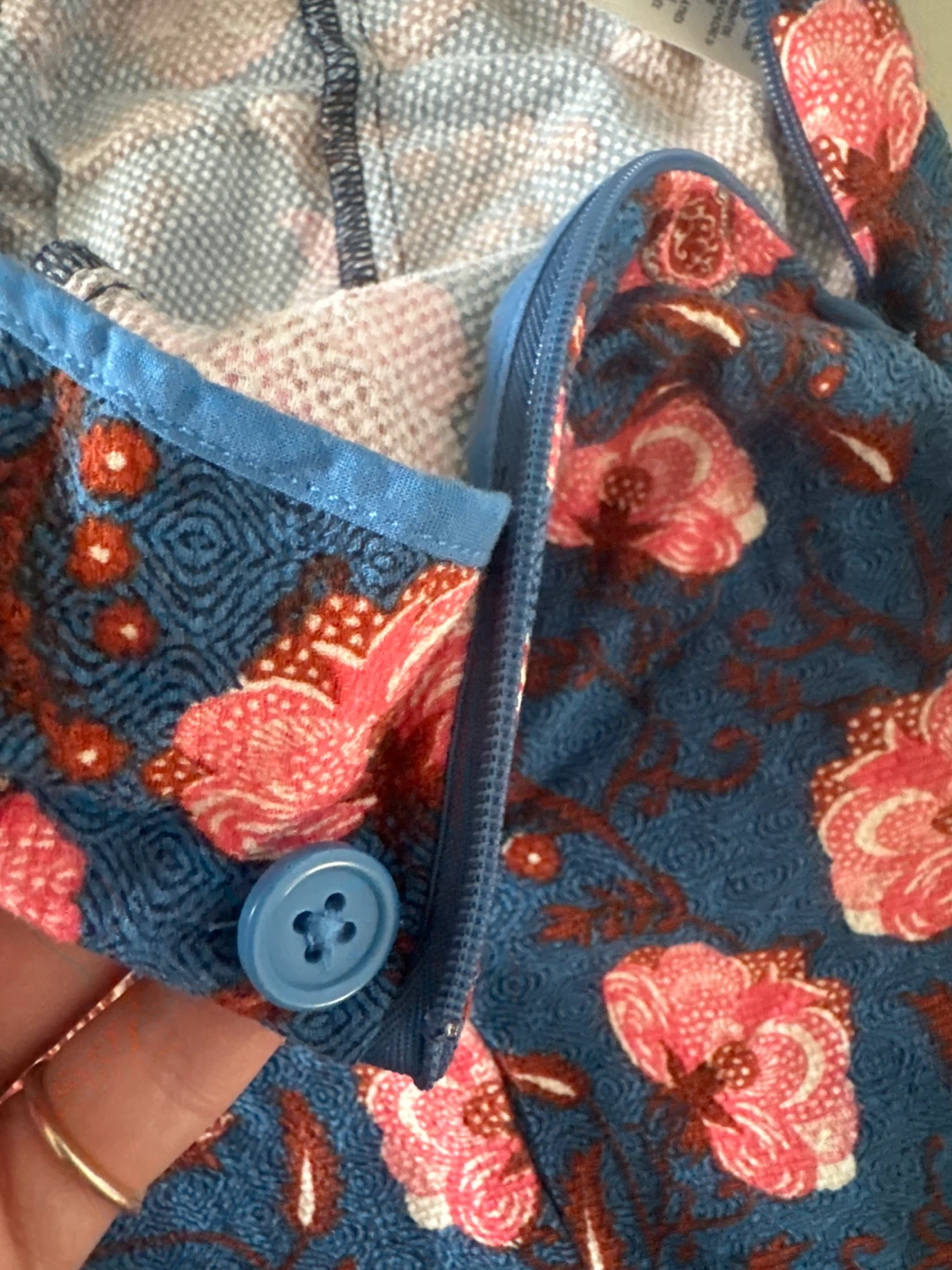 Anthropologie Blue Floral Bell Bottom Pants - photo 4