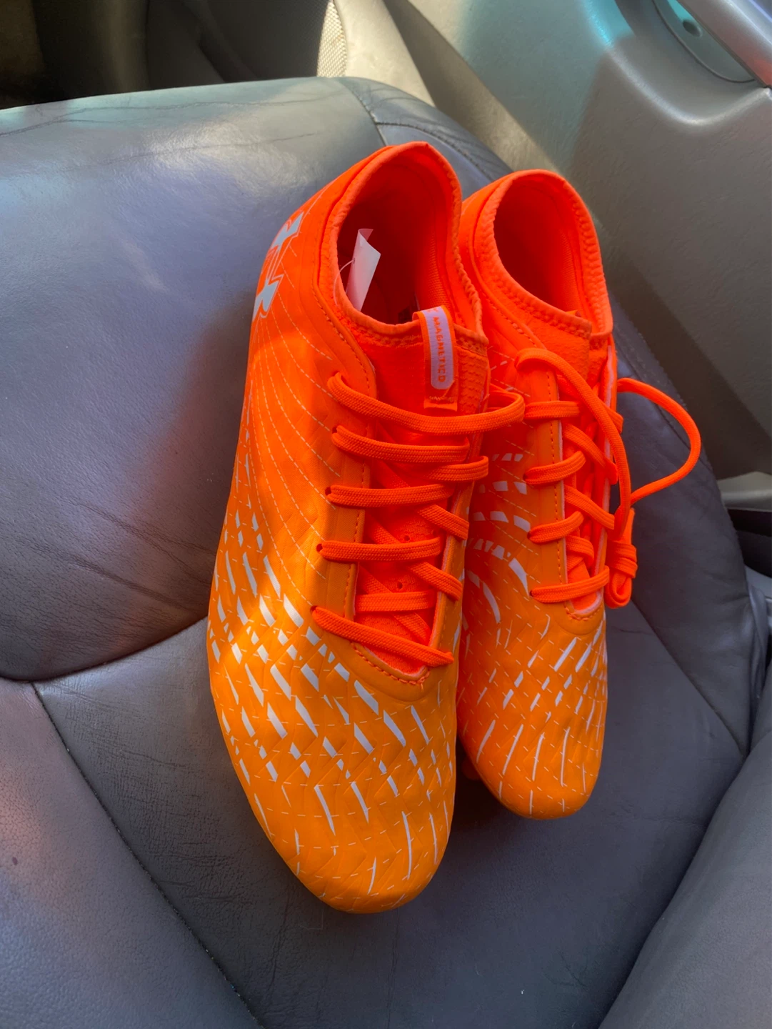 Under Armour Orange Football Cleats