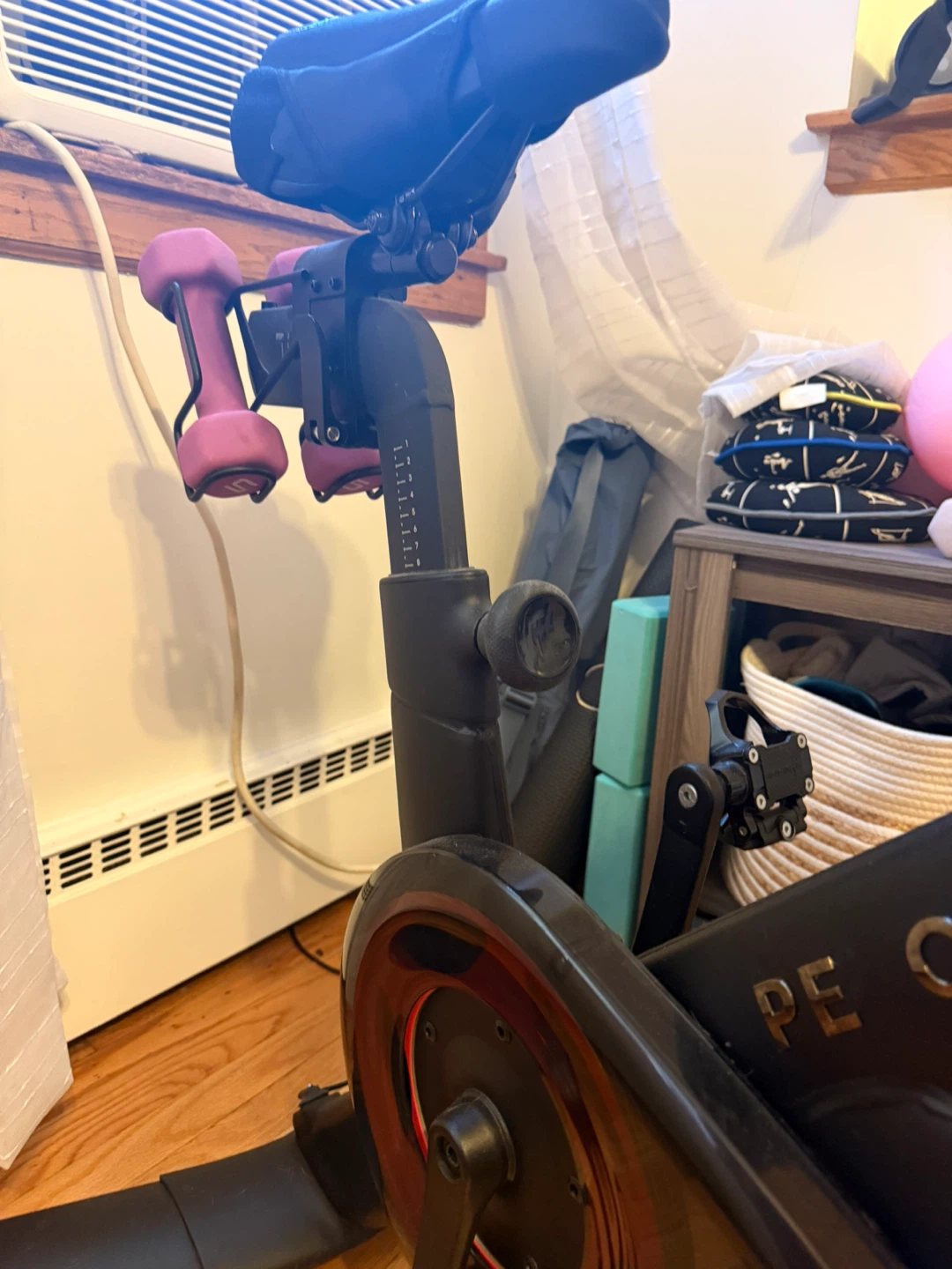 Peloton Bike+ & weights