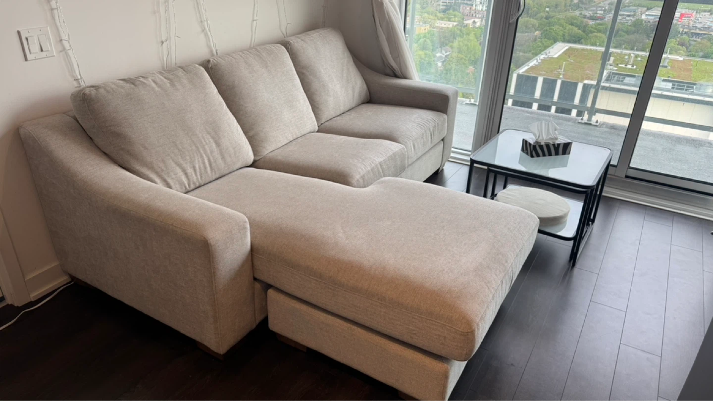 NEW with tag • Light Grey Sectional Sofa