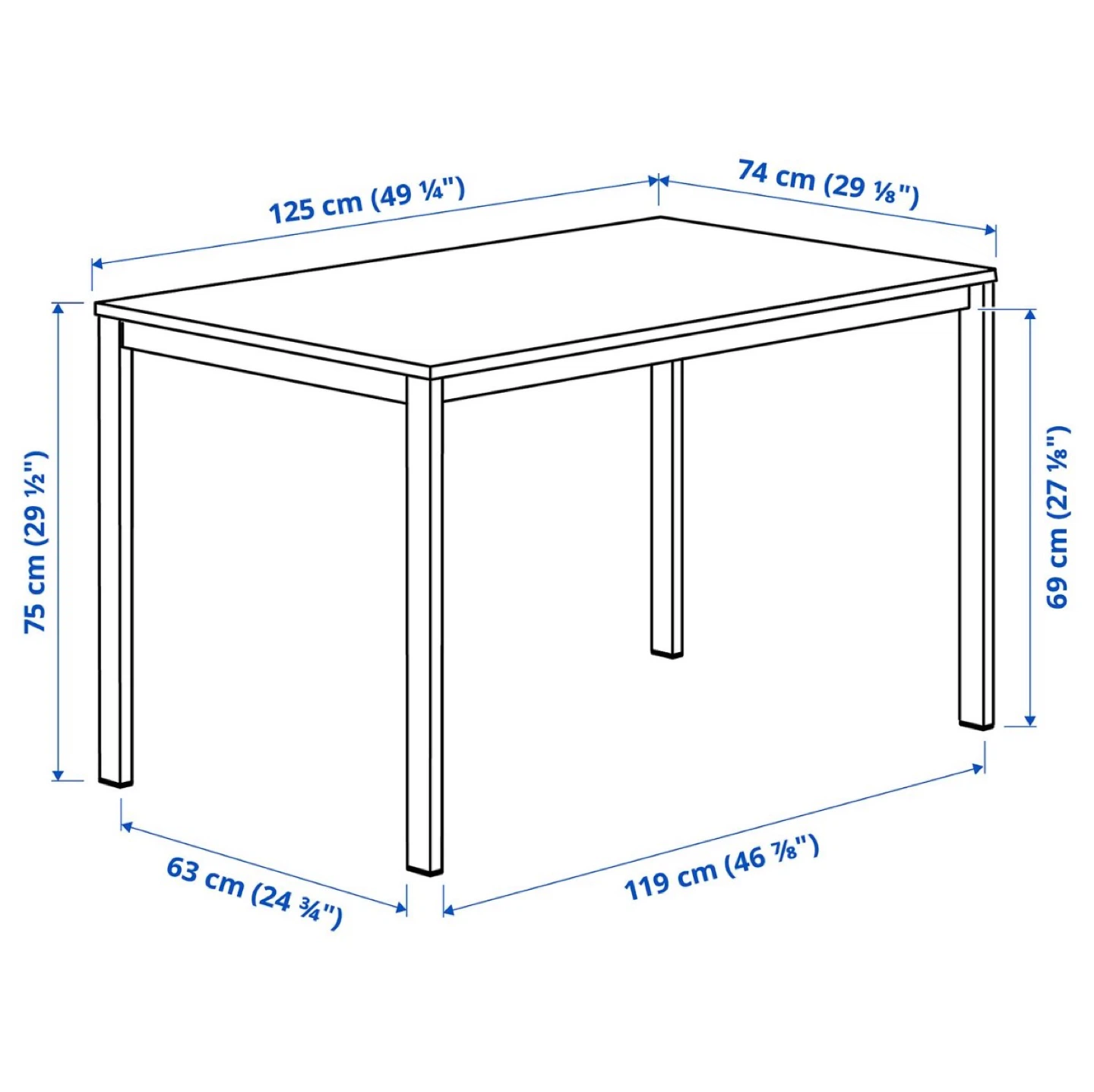 IKEA VIHALS Table White - photo 2