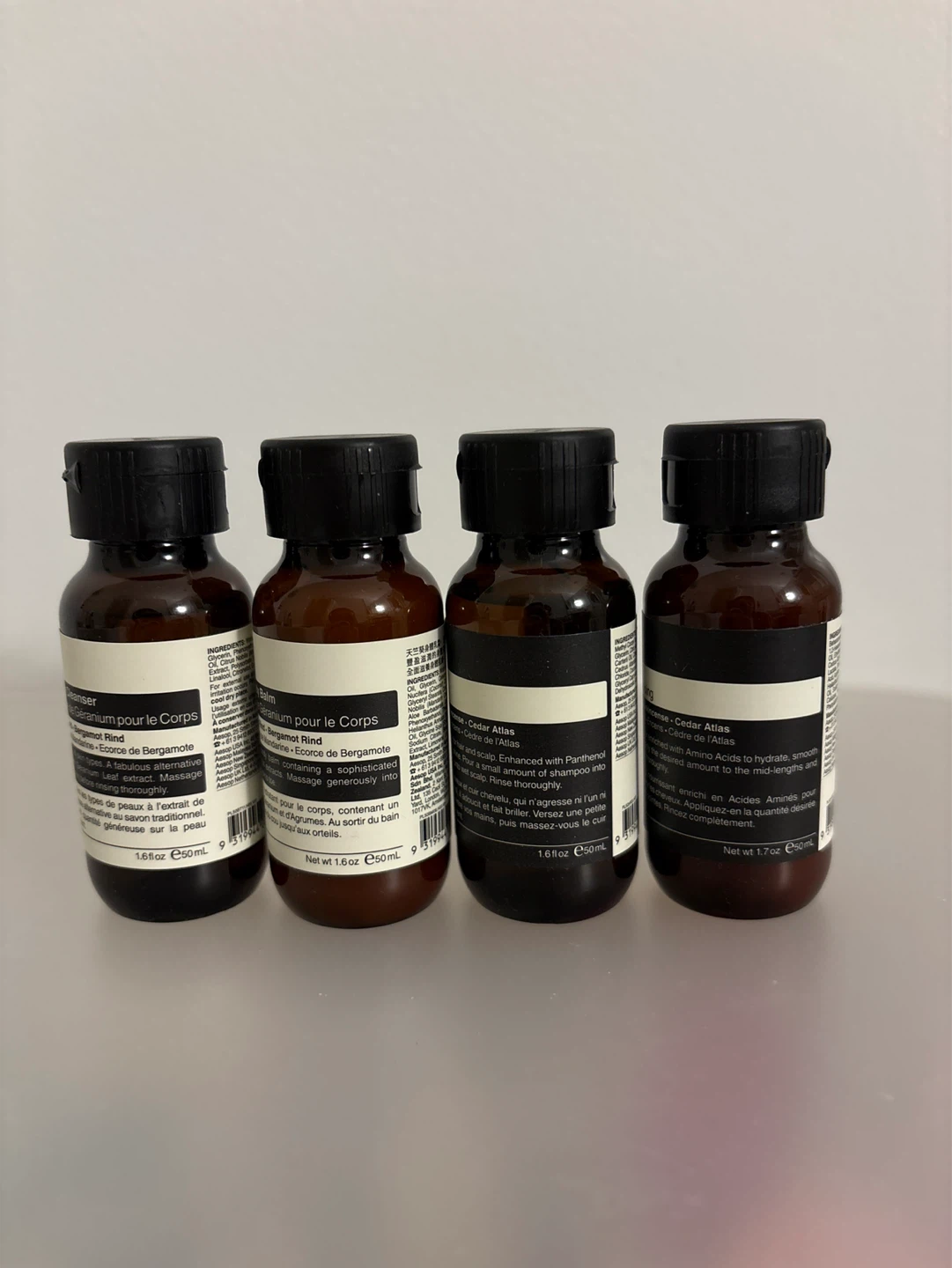Aesop Travel Size Body Cleanser, Balm, Shampoo & Conditioner Set - photo 2