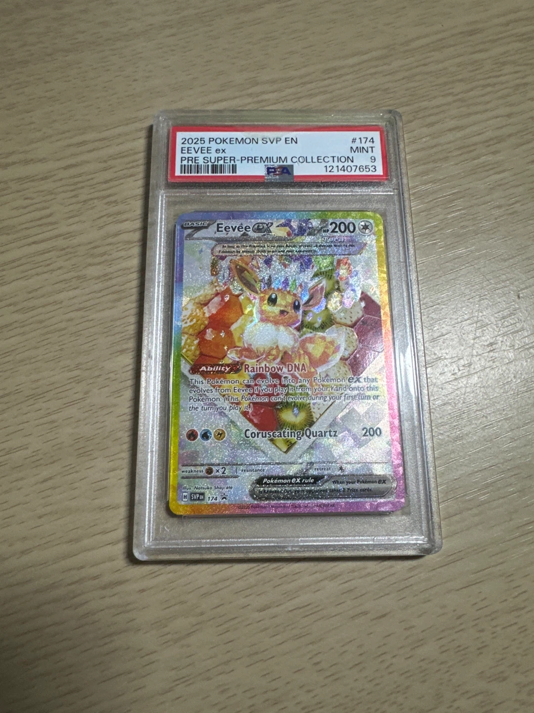 Pokemon Eevee EX PSA 9 Mint 2025 SVP EN Trading Card