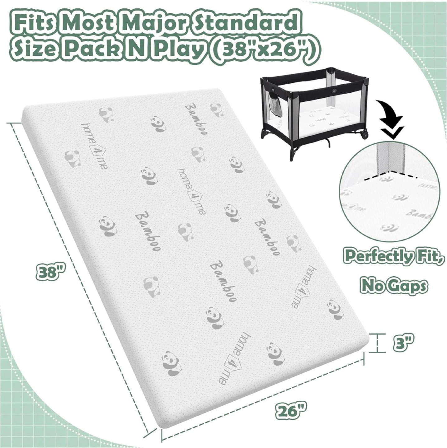New Playard Mattress Topper - 38"x26" - photo 2