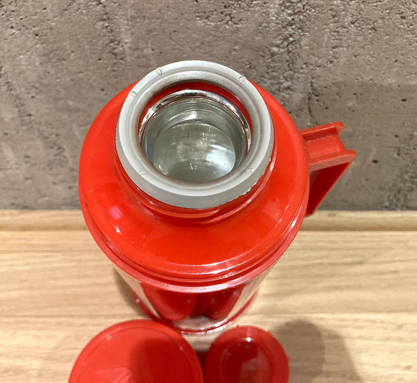 VTG Aladdin Thermos Bottle Red Black Diamond Mid Century Retro - photo 4