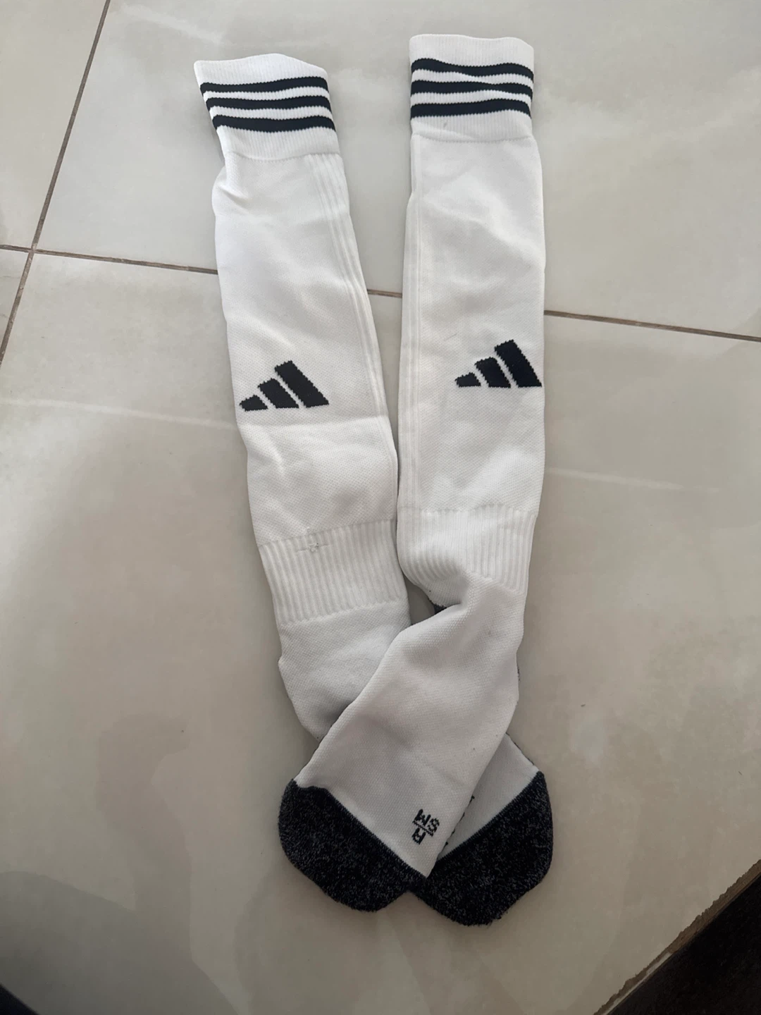Adidas Soccer Socks White/Black Size SM - photo 2