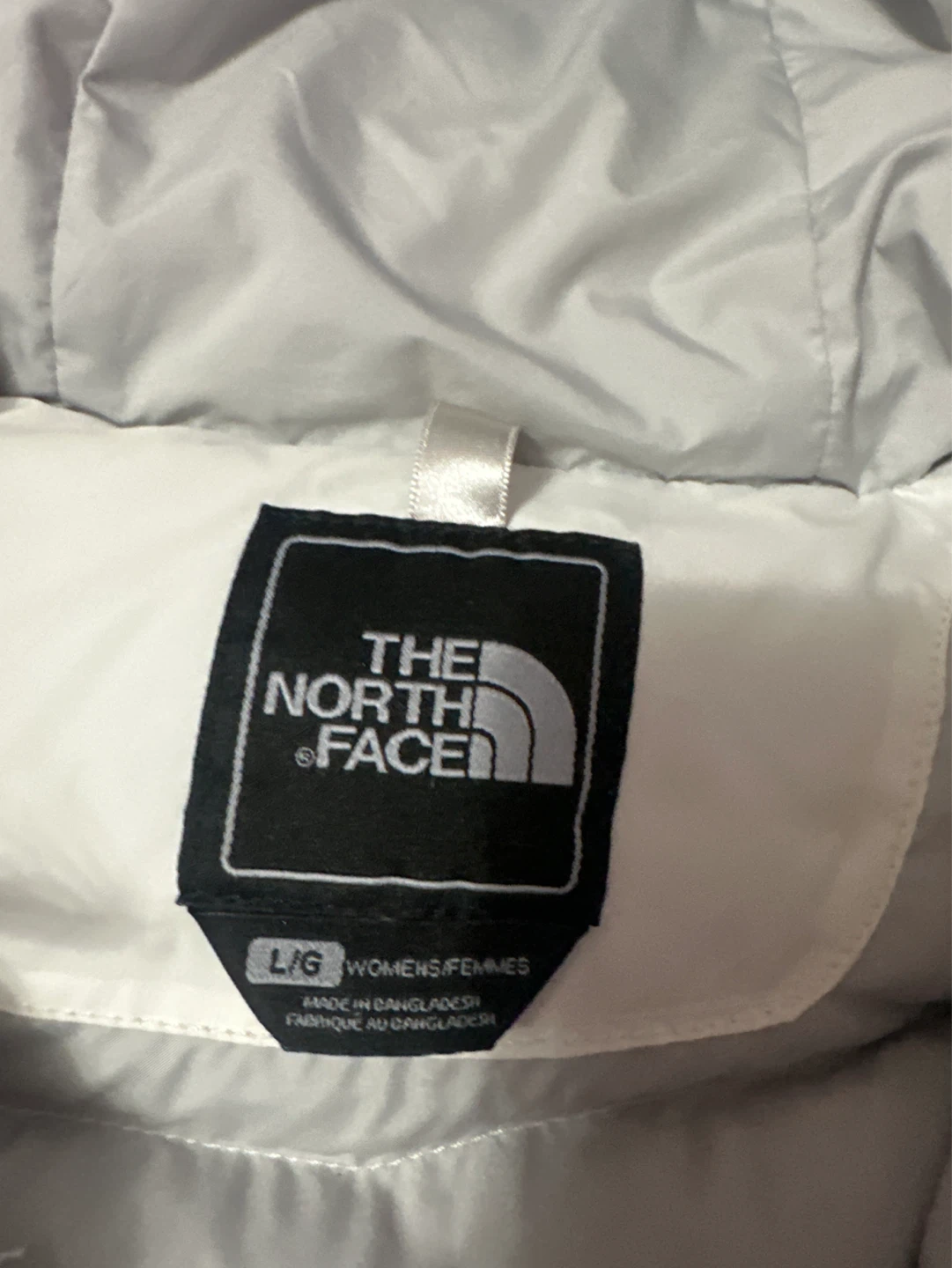 The North Face Women's Puffer Jacket - White, Size L - photo 4