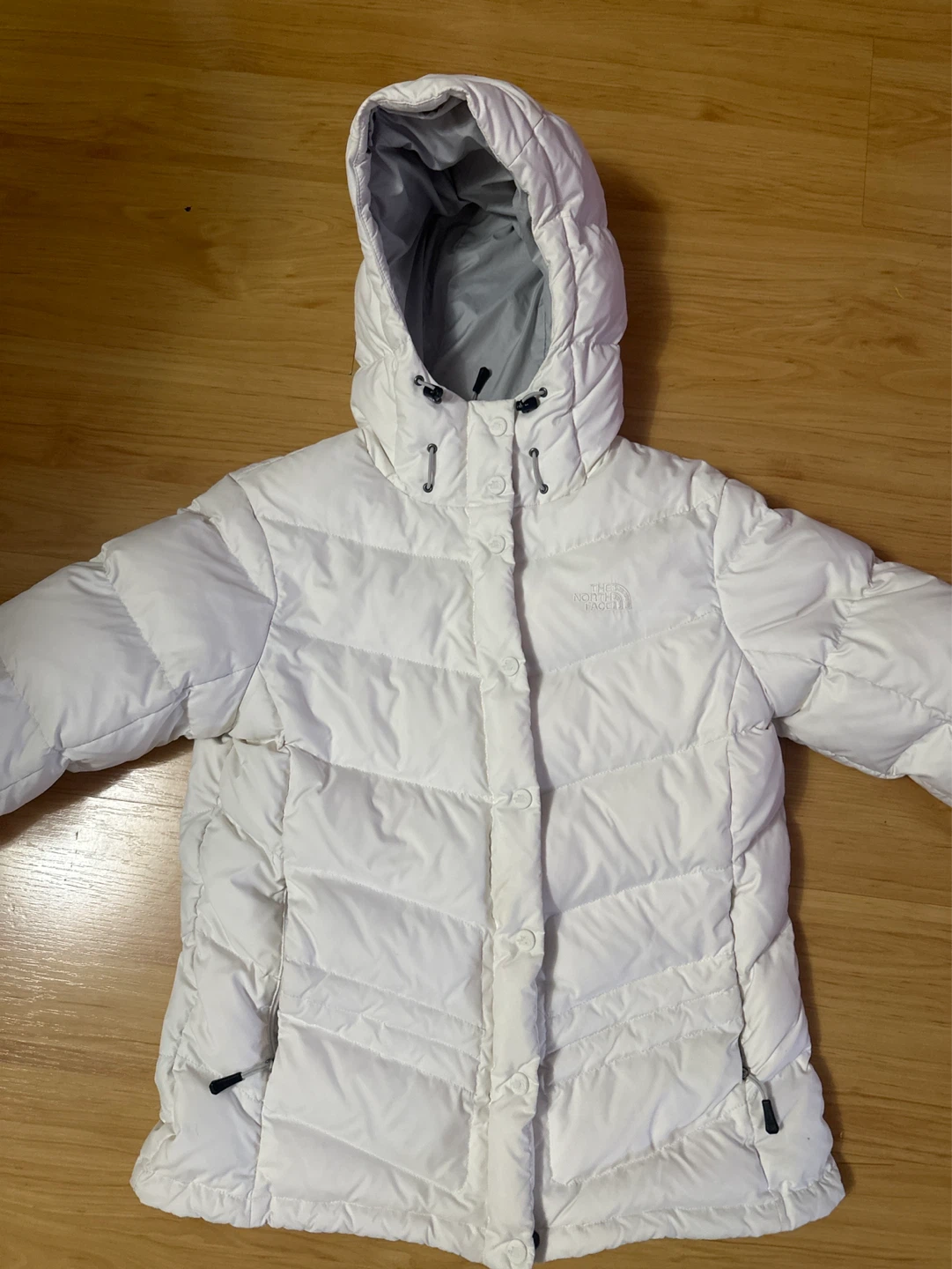 The North Face Women's Puffer Jacket - White, Size L