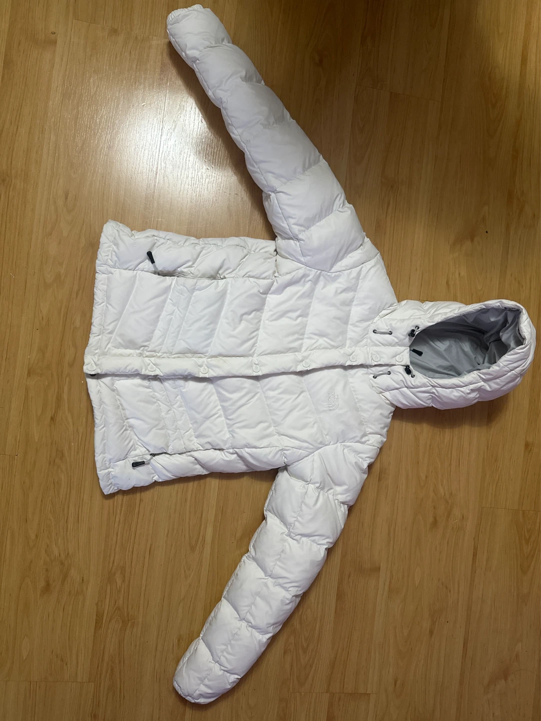 The North Face Women's Puffer Jacket - White, Size L - photo 2
