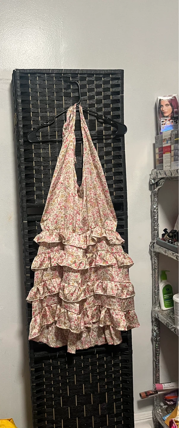 Floral Ruffle Halter Dress size M - photo 3