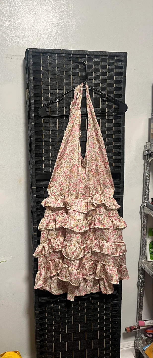 Floral Ruffle Halter Dress size M - photo 2
