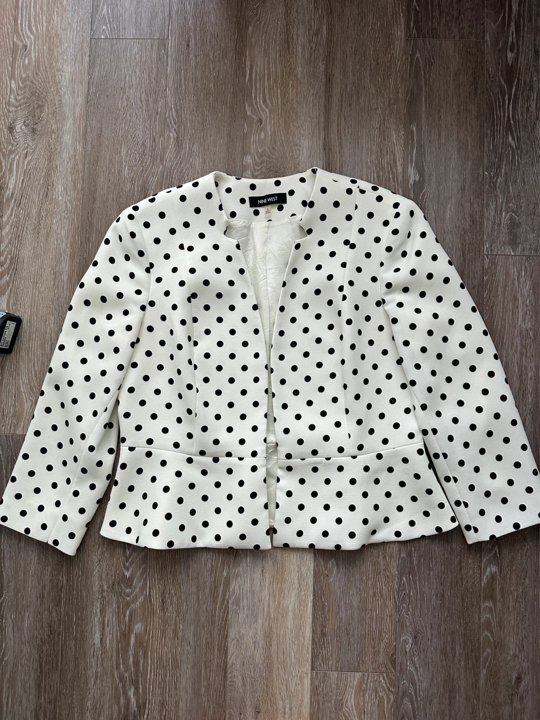Nine West Polka Dot Blazer Size 8 - photo 3