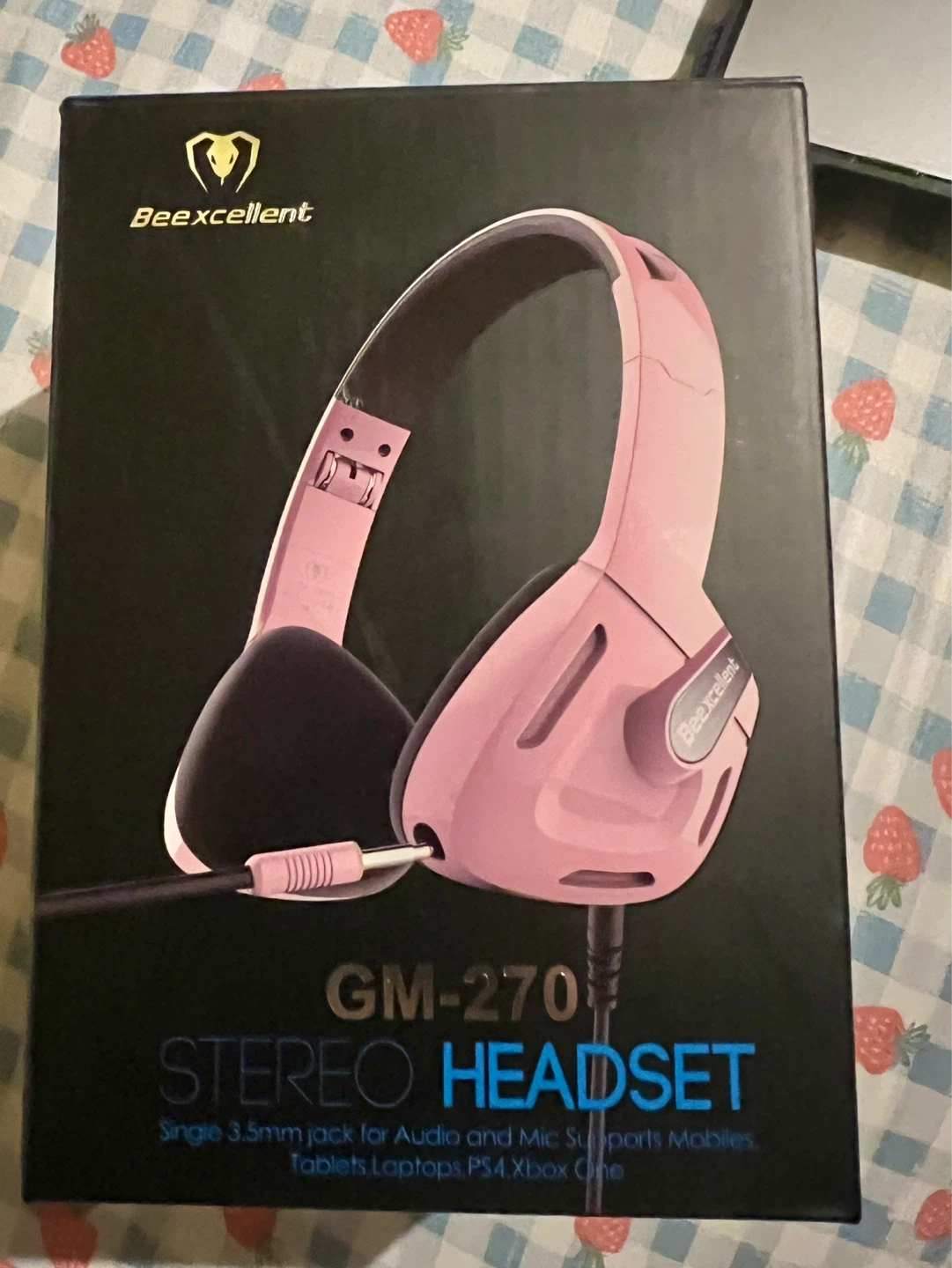 BeeXcellent GM-270 Stereo Headset Pink