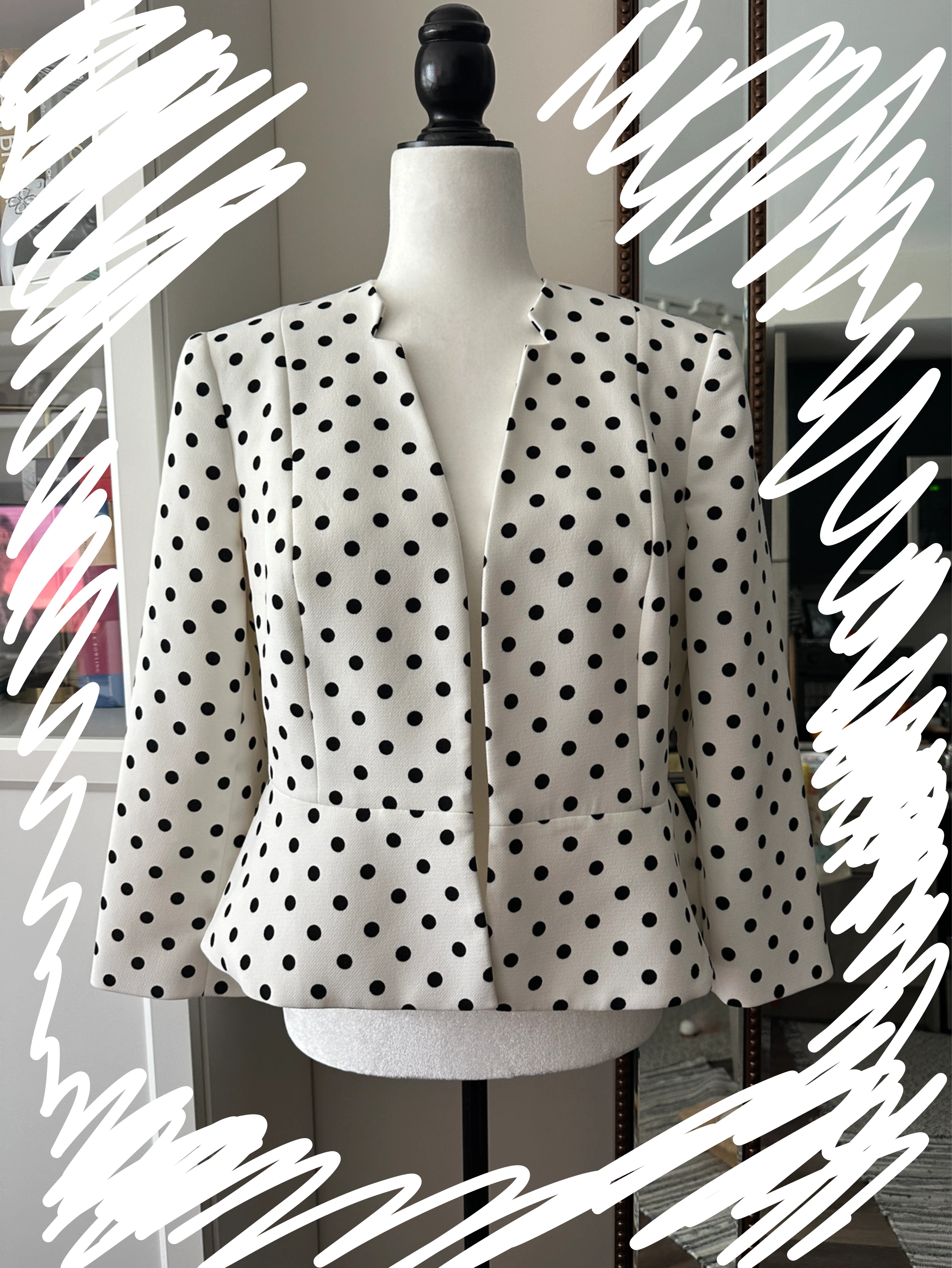 Nine West Polka Dot Blazer Size 8