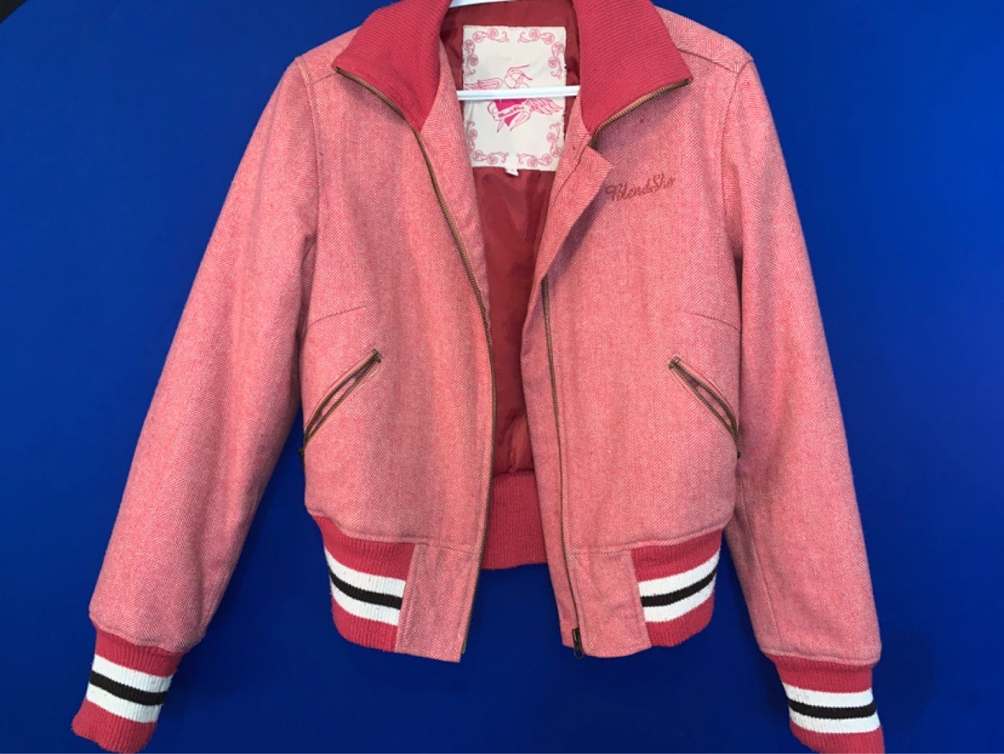Blend She Pink Bomber Jacket