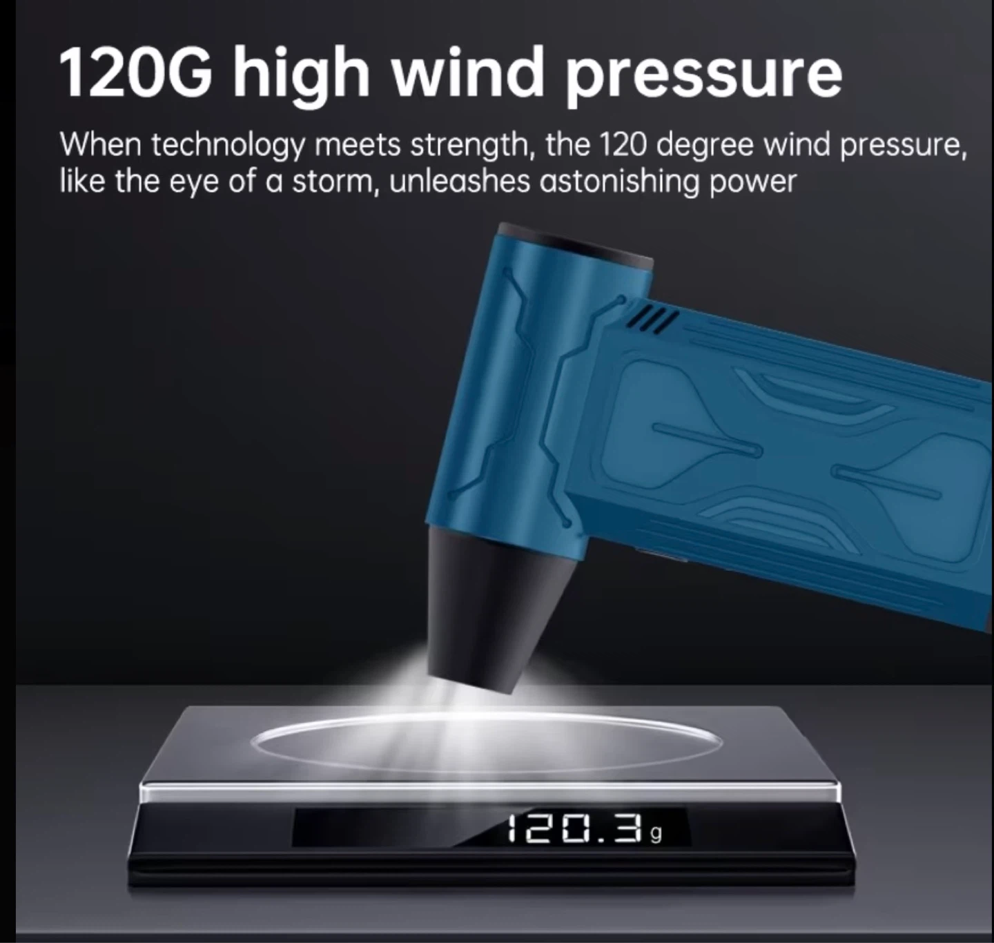 Blue Cordless Blower with 90000 RPM Motor - photo 4