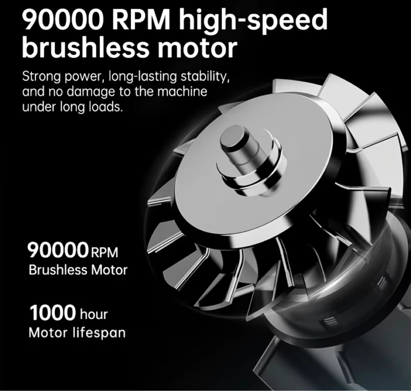 Blue Cordless Blower with 90000 RPM Motor - photo 5