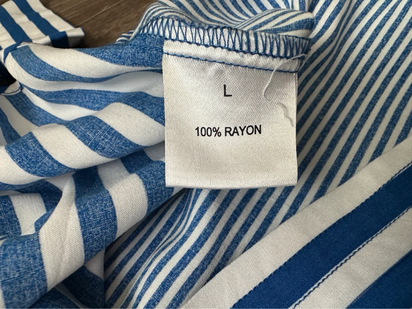 JANE DELANCEY Blue & White Striped Button-Up Shirt - photo 4