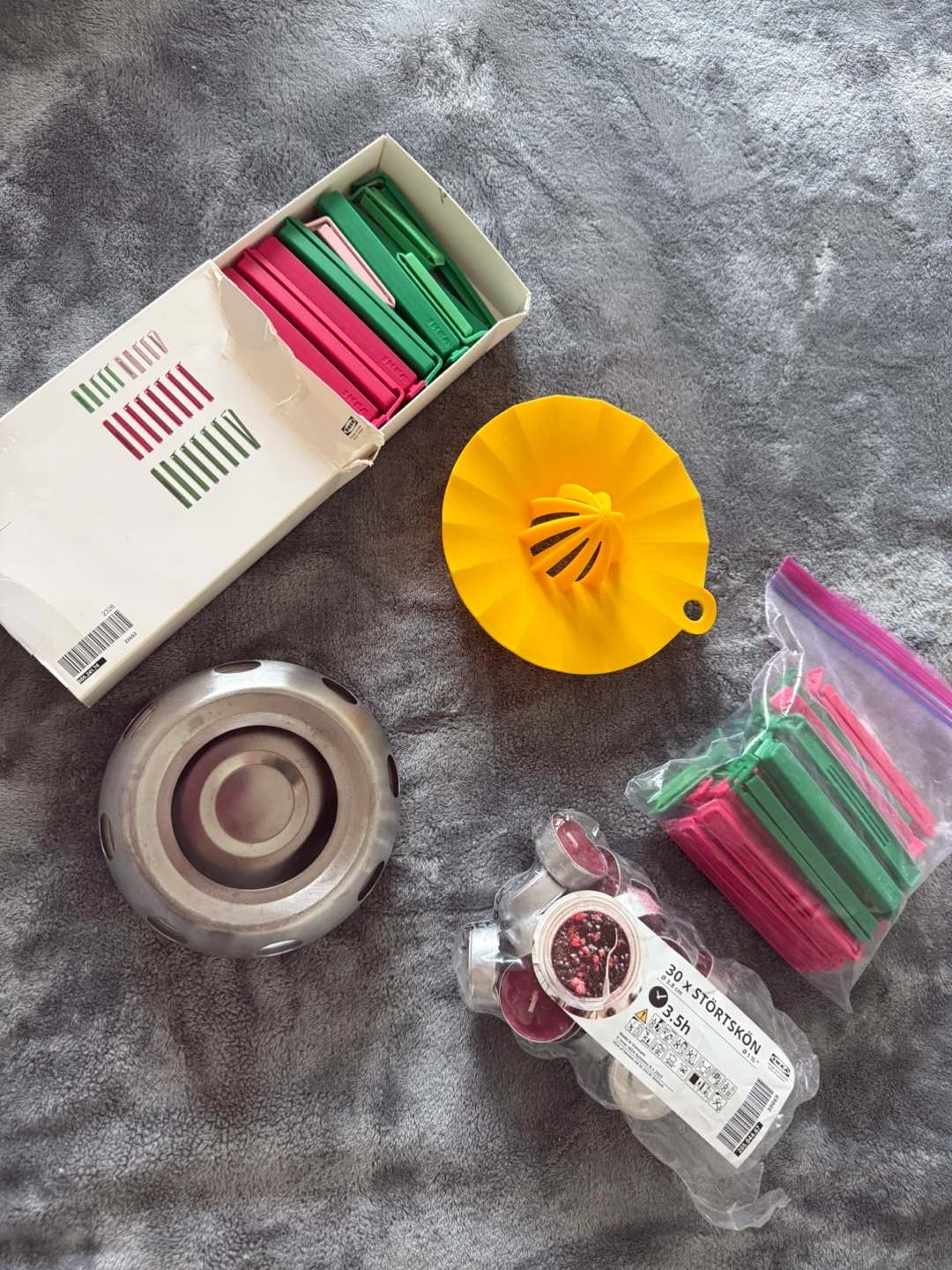 IKEA STÖRTSSKÖN Tealights and Bag Clips Set