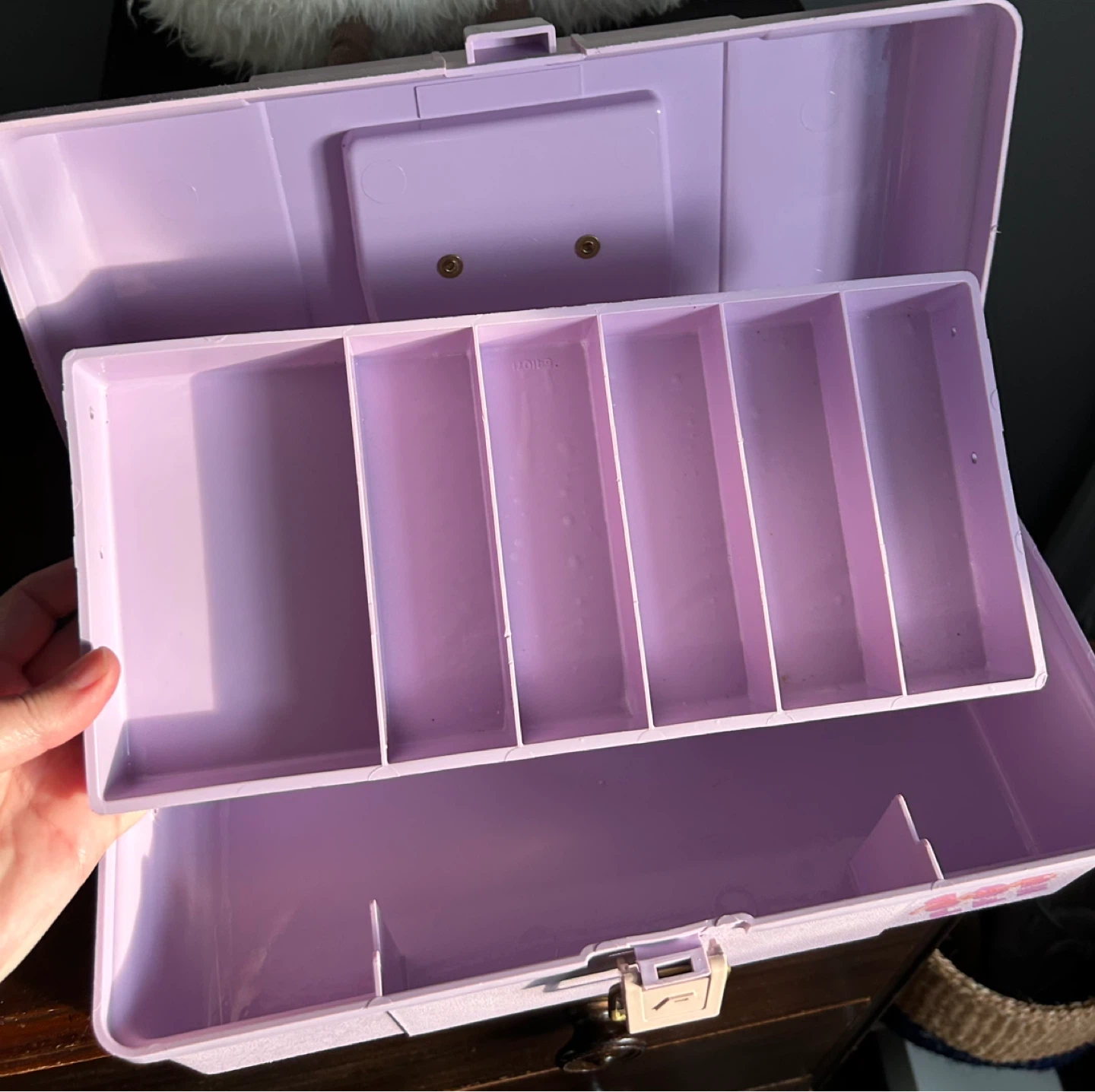 Original 1980s Lavender Caboodles box - photo 4