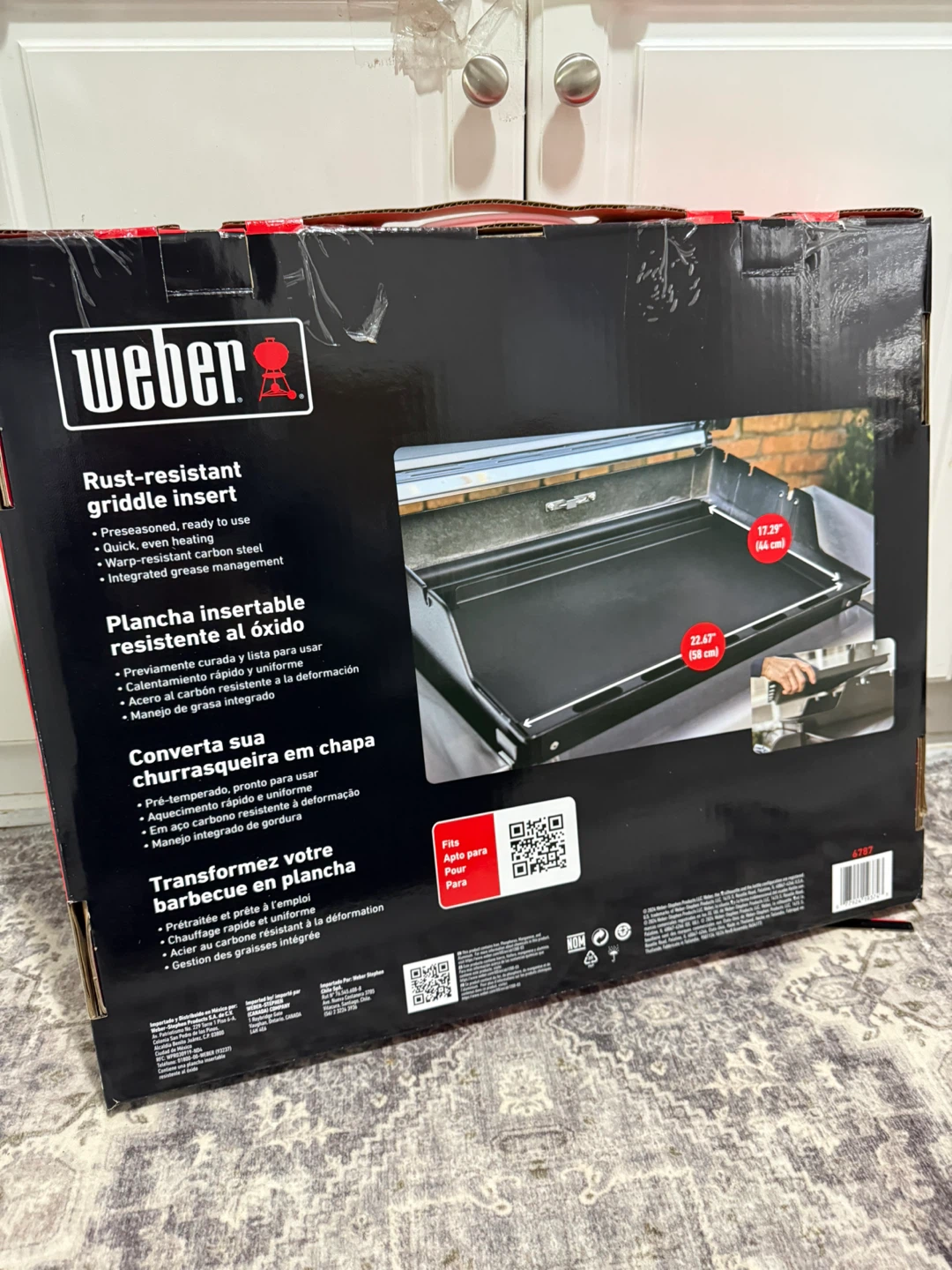 NEW Weber Rust-Resistant Griddle Insert - photo 5