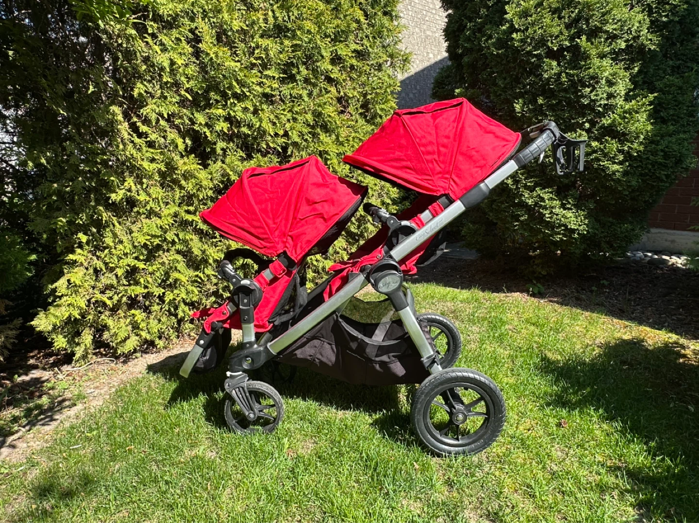 Baby Jogger City Select Double Stroller - Red - photo 3