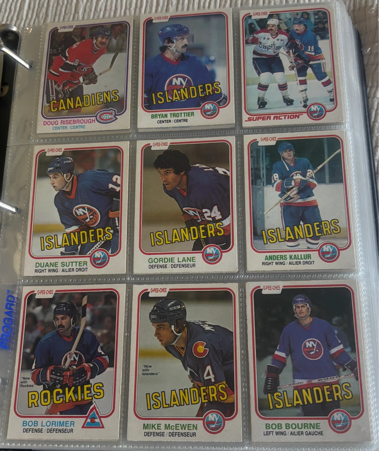 1981-82 O-Pee-Chee Hockey Cards (Set of 7)