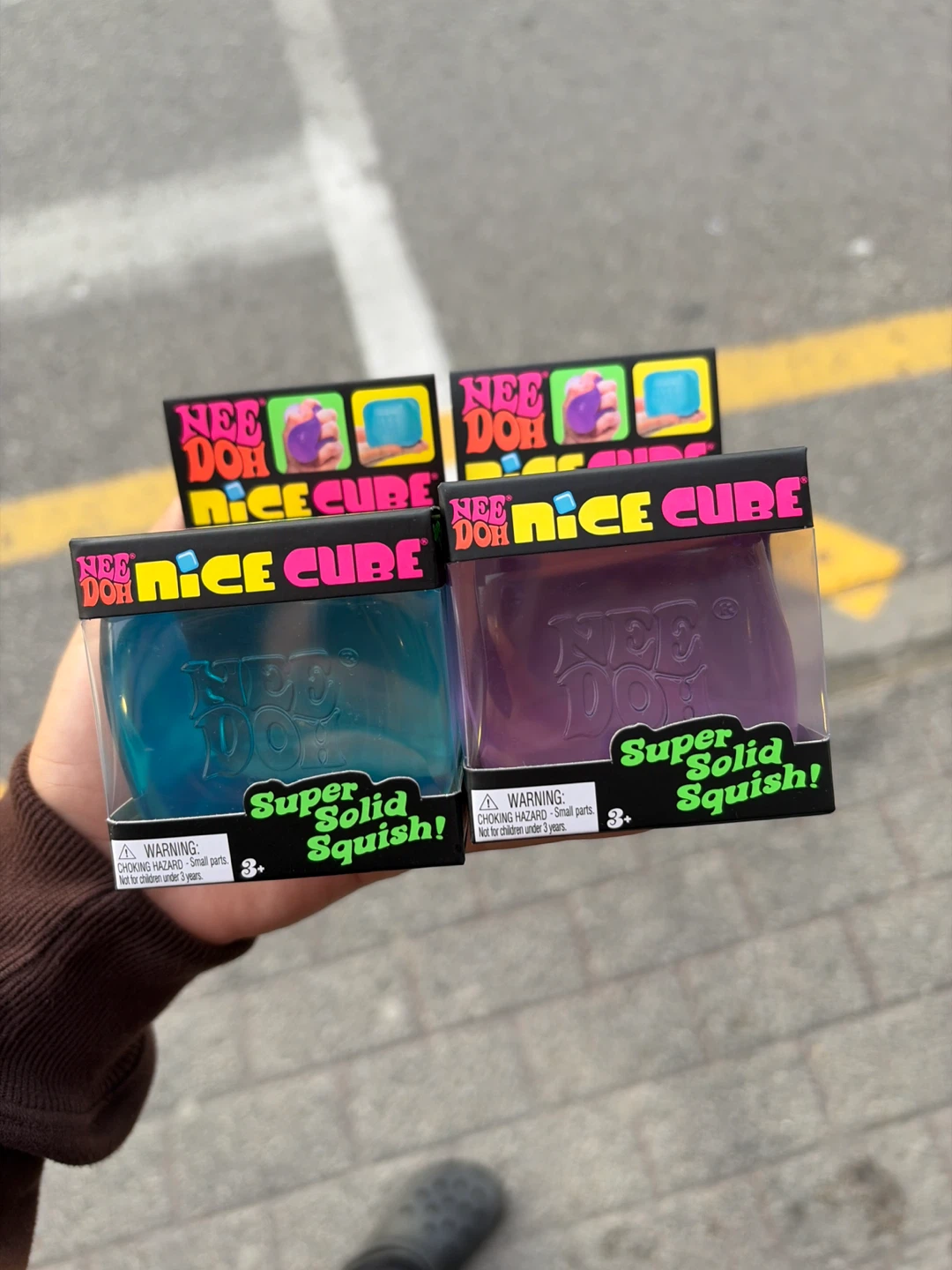 Nee Doh Nice Cube Super Solid Squish Toy (2-Pack)