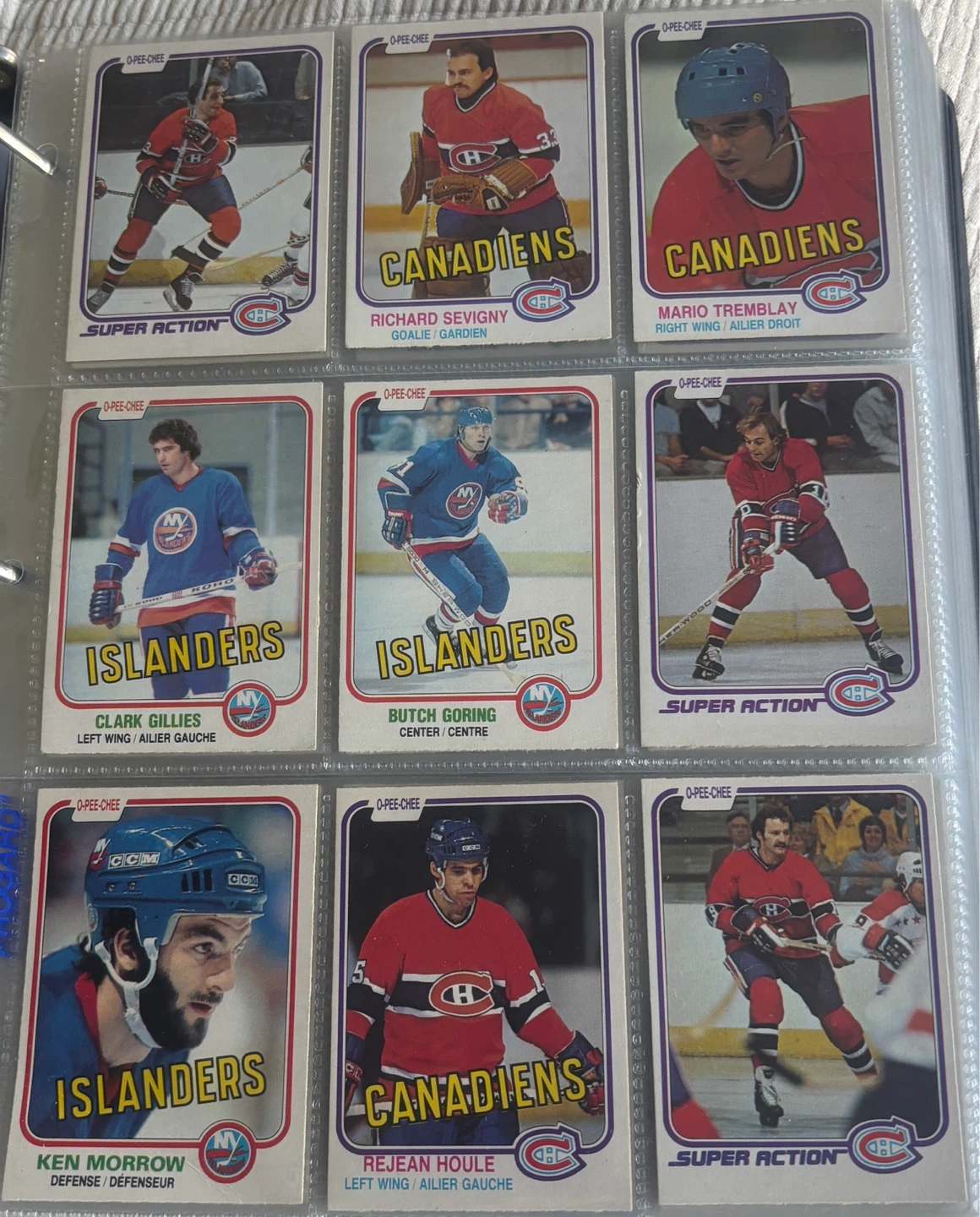 O-Pee-Chee Hockey Cards - Various Players