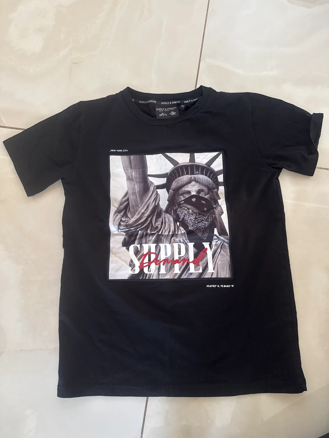 Supply & Demand Black Graphic T-Shirt