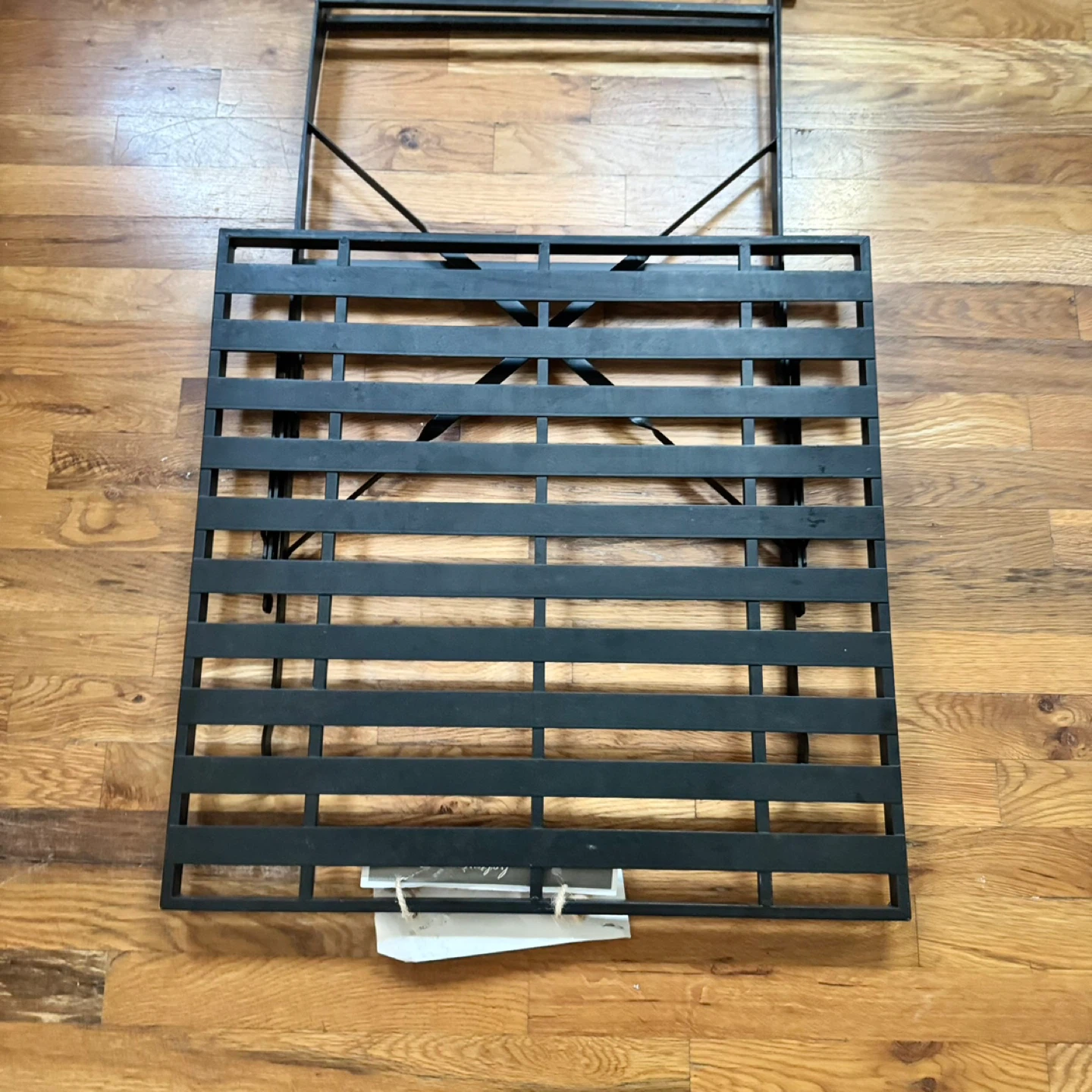 Black Metal Folding Garden Bistro Table - photo 3