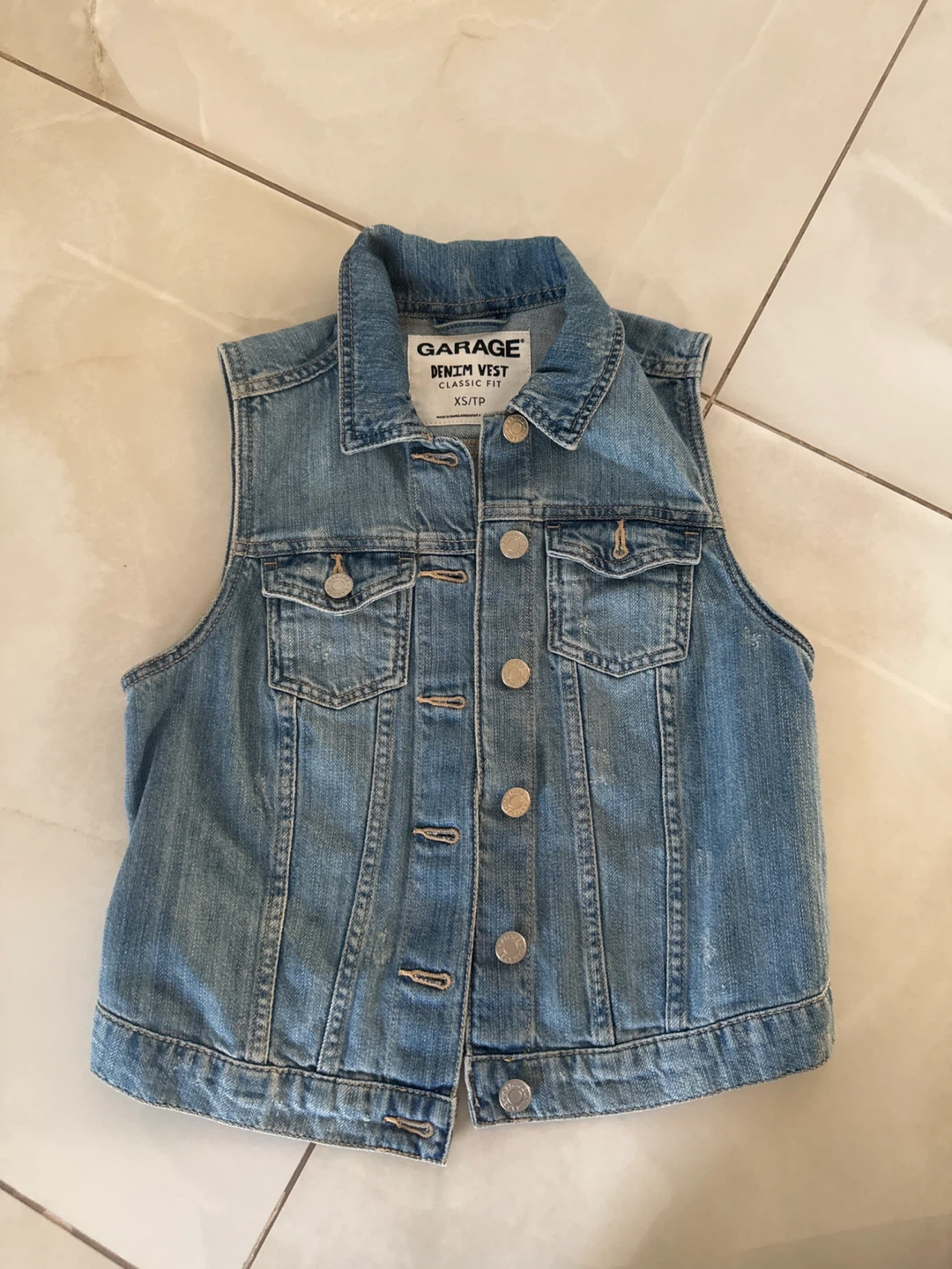Garage Denim Vest - XS/TP