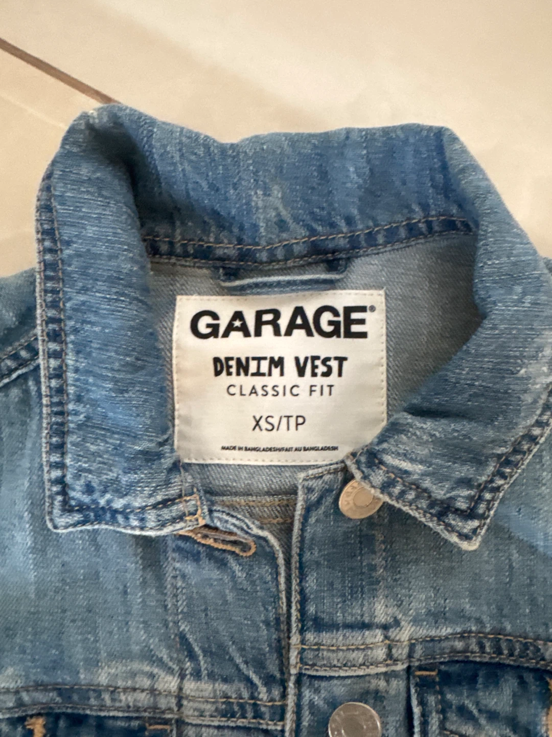 Garage Denim Vest - XS/TP - photo 2