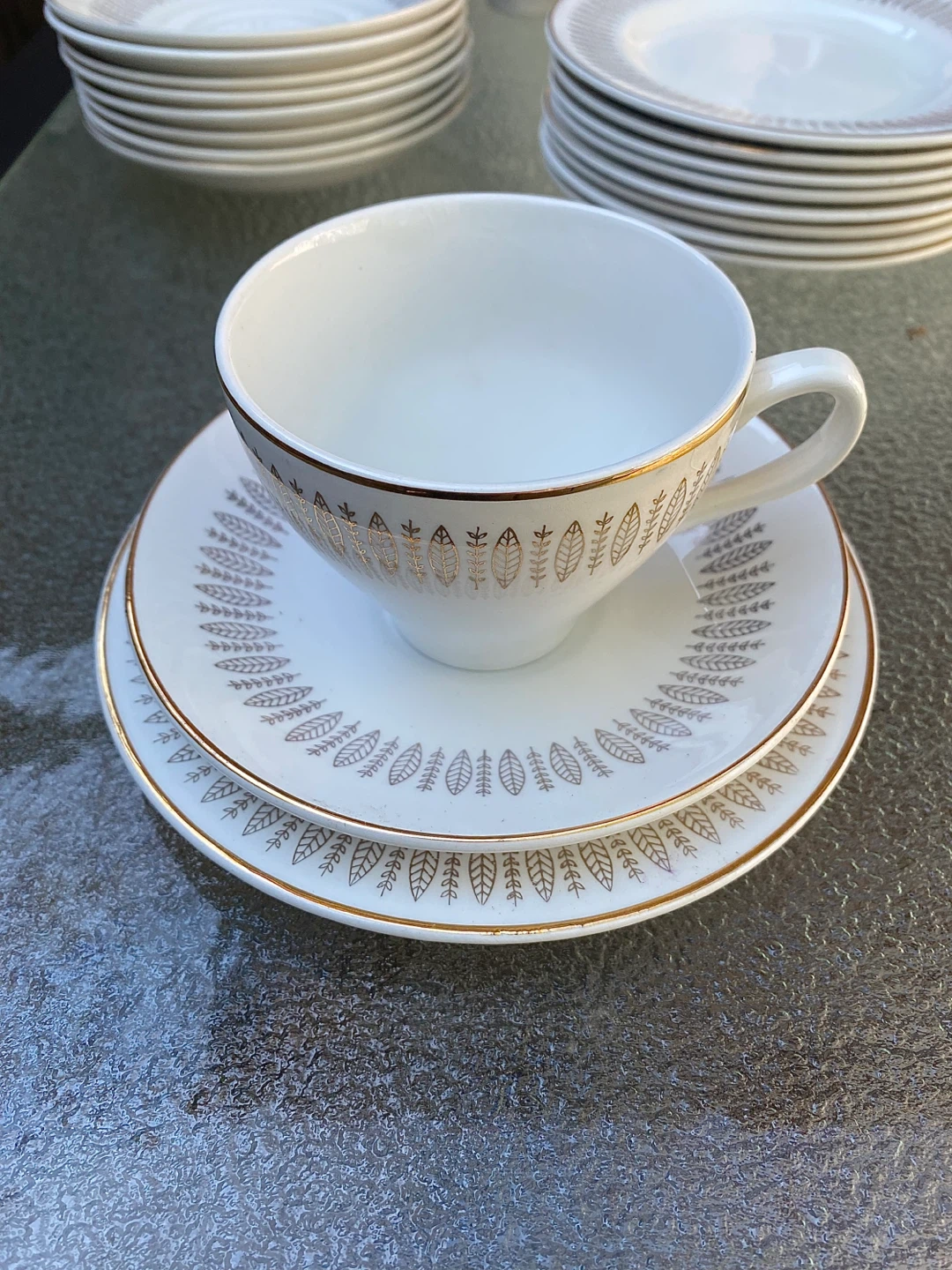 Royal Knight, Traditional Tea set, 22ct. Gold - photo 3