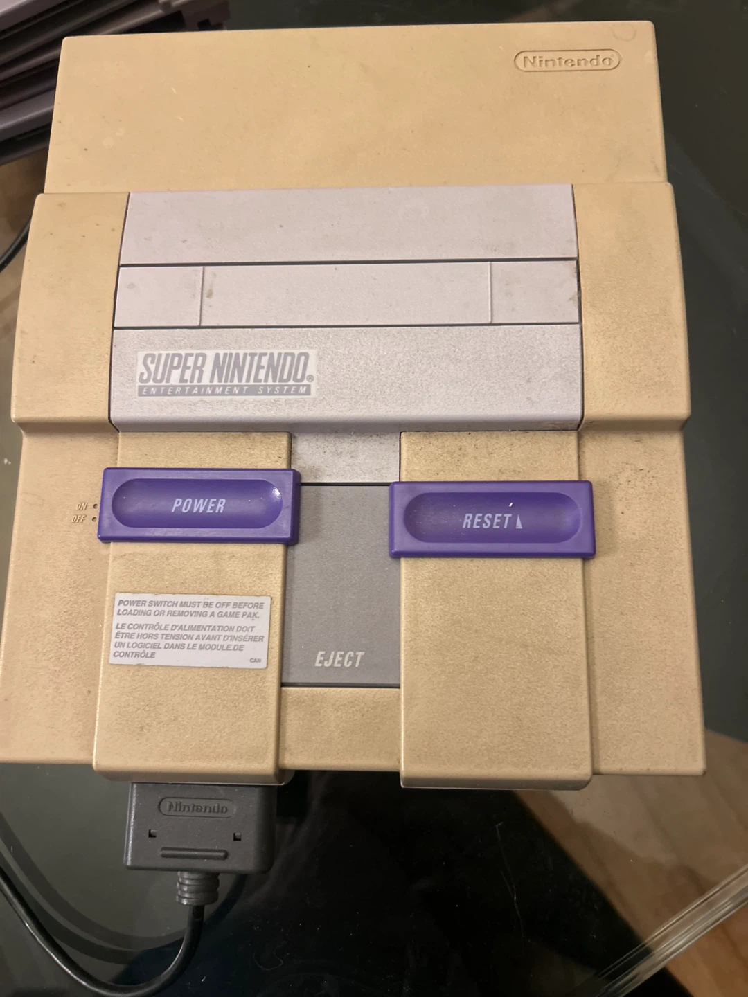 Super Nintendo console and games
