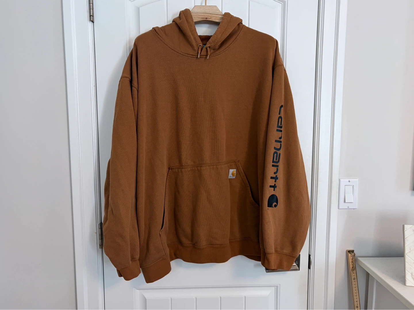 Carhartt Loose Fit Black Brown Hoodie Size 5XL