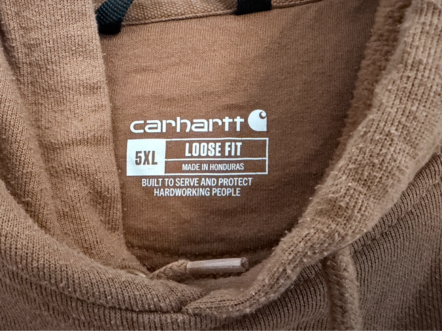 Carhartt Loose Fit Black Brown Hoodie Size 5XL - photo 3